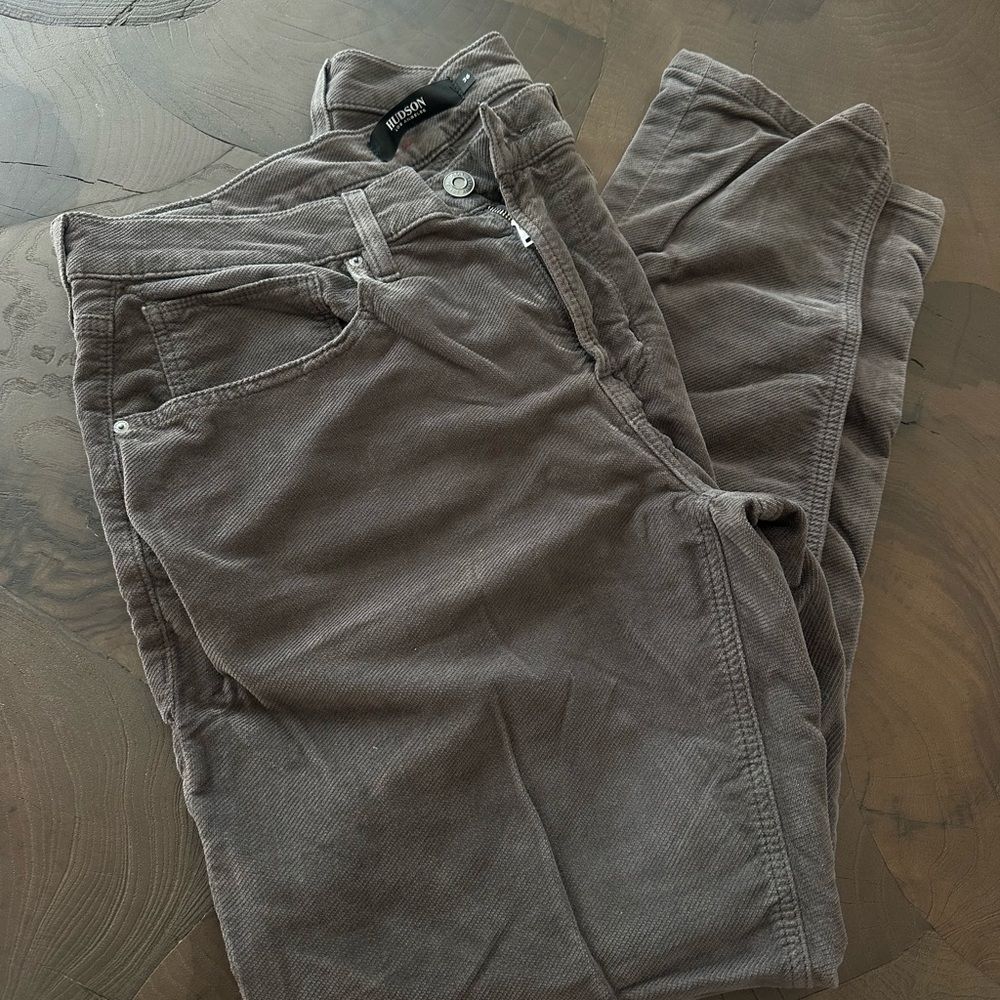 Hudson Los Angeles Gray Corduroy Men’s Pants